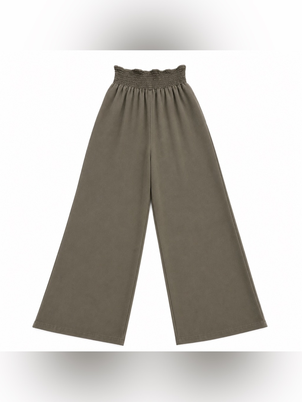 Harper Olive Green Lyocell Wide Leg Pants Size M Spring Career Boho Chic Party